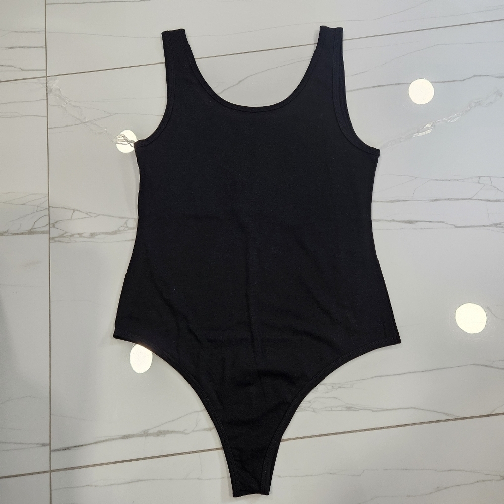 EUC Recycled Karma David Bowie Lightening Bolt Graphic Bodysuit Size Large - Picture 5 of 9